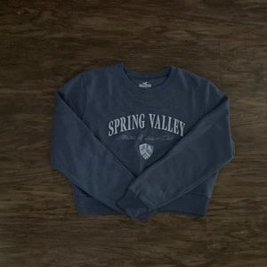 -hollister grayish blue adorable crew neck size M